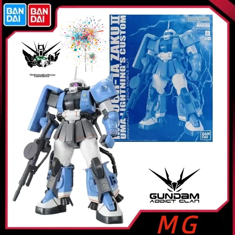 In stock Bandai original Gundam PB limited MG MS-06R-1A ZAKUⅡ Zaku Mecha model holiday gifts decoration Ornaments New product