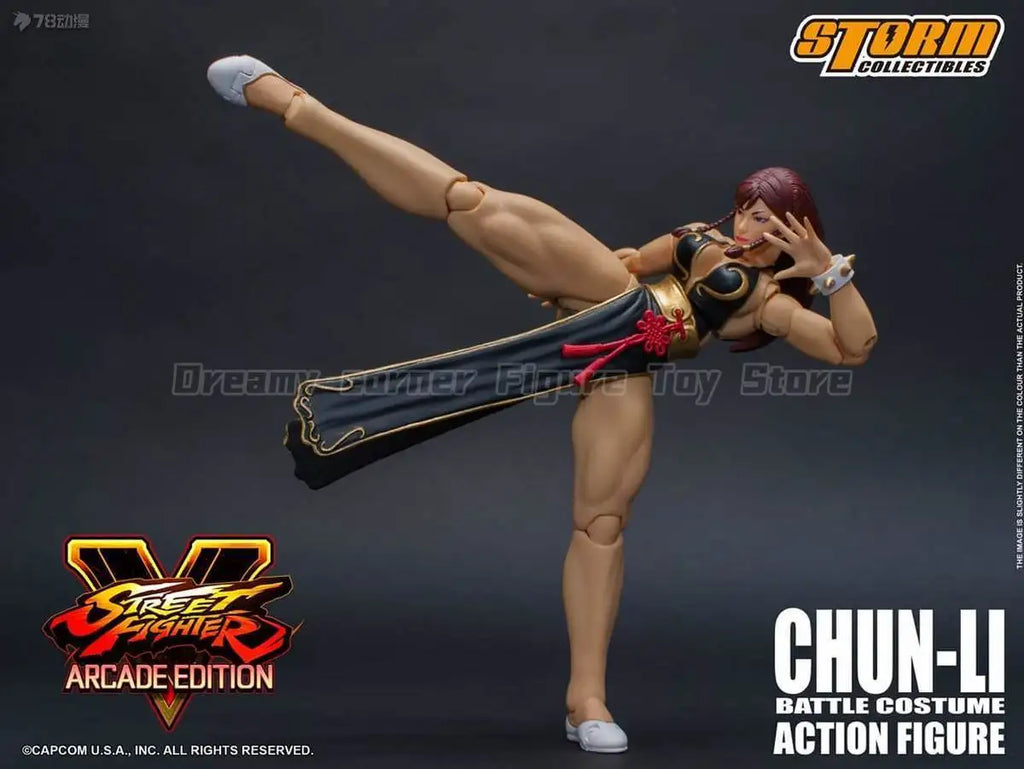 【In Stock】Original STORM COLLECTIBLES Street Fighter V CHUN-LI Battle Costume 1/12 Action Doll Toy Model Gift Collection