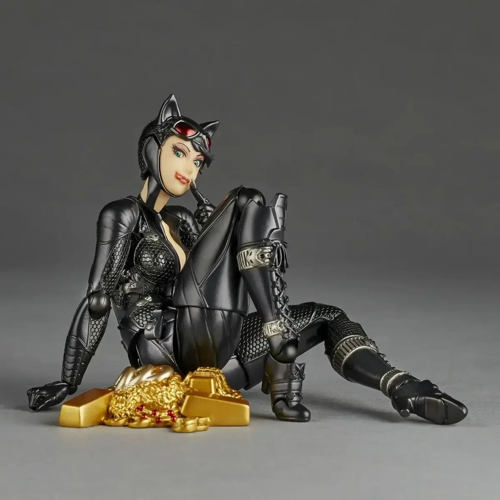 In Stock 100% Original Kaiyodo Revoltech Incrível Yamaguchi Catwoman Figuras De Ação Modelo Brinquedos Coleção Figura Em Estoque