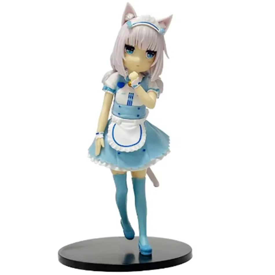18CM Cat Maid Anime NEKOPARA Figure Chocolates Vanilla Cute Pretty Cat Style Model PVC Static Child Toys Collectible Gift Doll