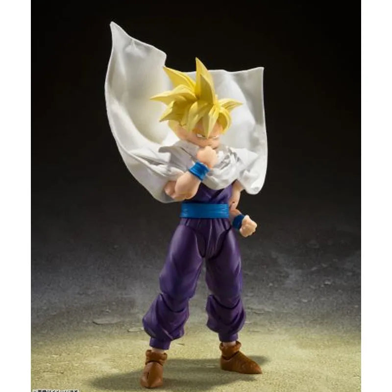 Genuine Bandai Dragon Ball Z Model Kit SHF Son Gohan The Warrior Who Surpasses Goku Anime Action Figure Collection Model Toys