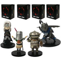 4pcs Q version Dark Souls Figure Set Fire Keeper Artorias Solaire Onion Knight Chibi Action Figure Collection Model Toys
