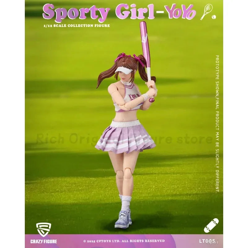 【In Stock】Original CRAZY FIGURE Sport Gir1-YOYO 1/12 SCALE COLLECTION FIGURE Model Toys Ornaments Figure Collection
