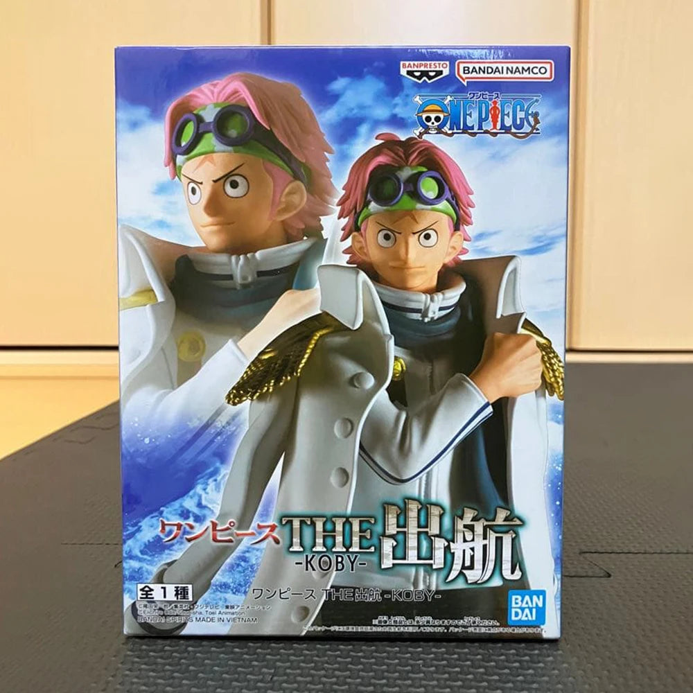 BANDAI BANPRESTO One Piece The Shukko 16cm Koby Anime Figure Action Figurine In Stock Boxed Collection Model Toys Holiday Gifts
