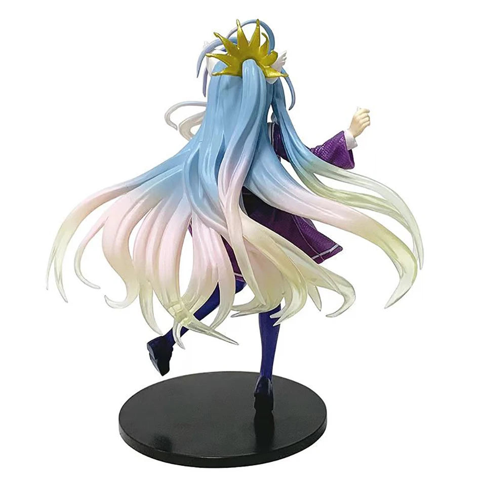 18.5cm No Game No Life Shiro Yuu Kamiya Art Works Girls Toys Japanese Anime PVC Action Figure Toy Game Collectible Model Doll
