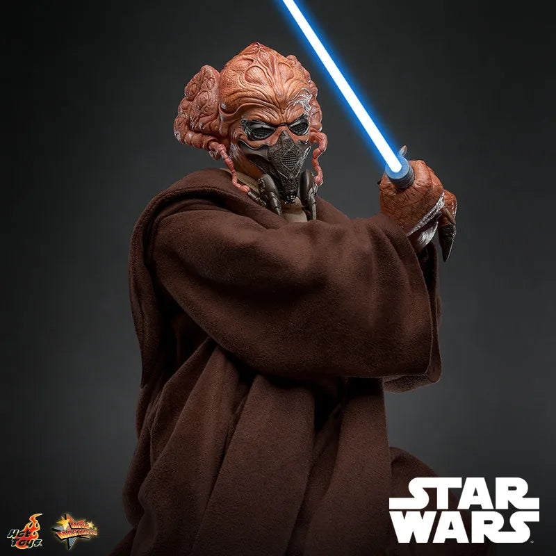 Hot Toys MMS785 Star Wars Episode III Plo Koon 1/6 Scale Collectible Action Figure LED Lightsaber Toy Model Gift for Fans