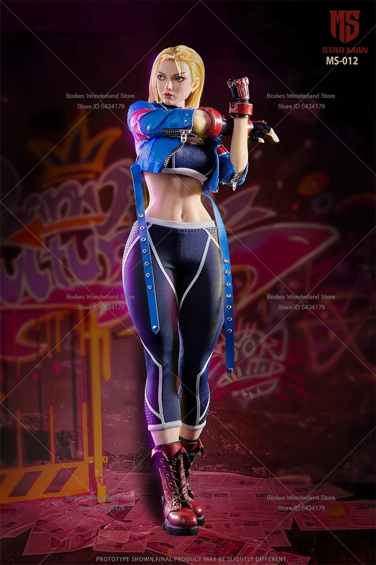 In Stock STAR MAN MS-012 1/6 Scale Female Soldier Cammy Blue Bee Agent Full Set 12inch Action Figure Doll Collection