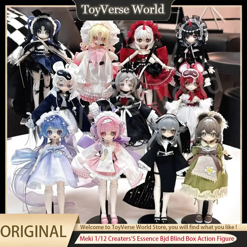 Original Meki 1/12 Creaters'S Essence Bjd Blind Box Action Figure Kawaii Mystery Box Joint Movable Collectible Birthday Toy Gift