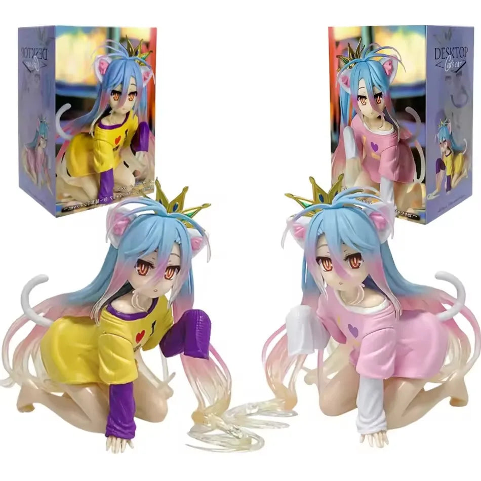 Hot Anime Figure NO GAME NO LIFE Action Figures Shiro Animation Figures Ornaments Collection Models Toys Gifts
