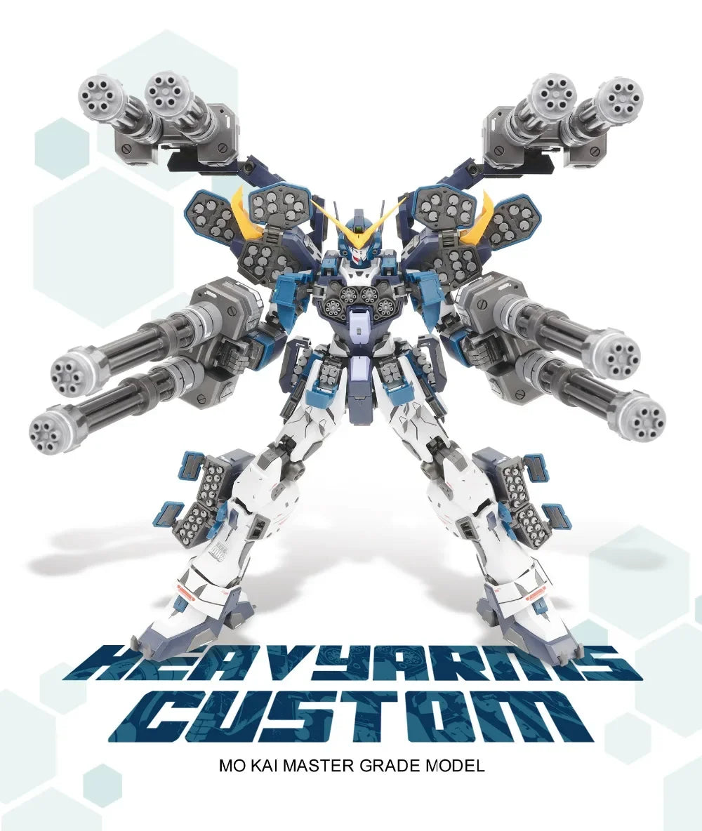 in stock Super Nova Mg 1/100 Model  Heavy Arms Custom Unchained Mobile Suit Kids Toys Collectible Model Decoration