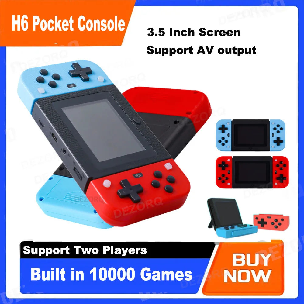 Retro Handheld Spielkonsole 8 Bit Video Spiel Portail Gebaut In 1000 Spiele 3.5 ''Mini Consola Videojuegos Tragbare Player Spiele