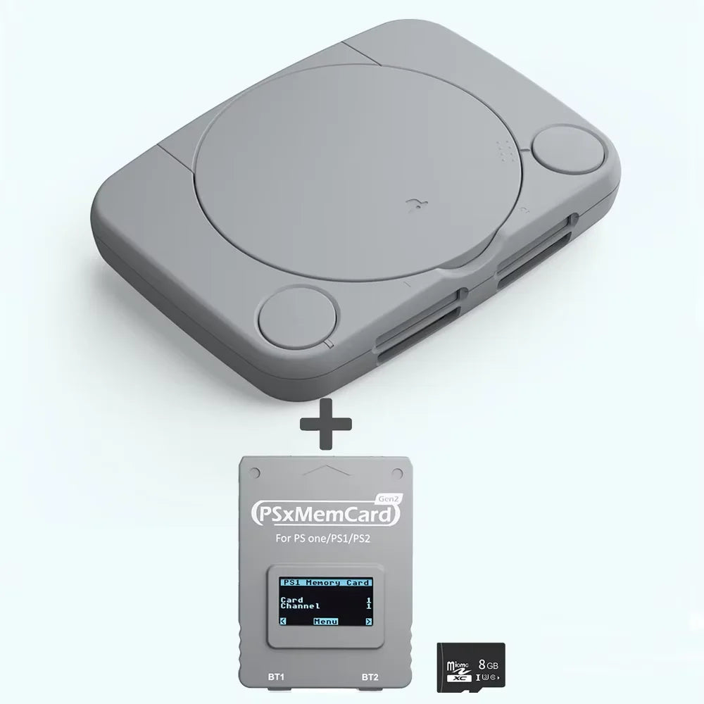 BitFunx Classic Grey ABS Replacement Shell Housing Case with Mounting Accessories For PS One Game Console