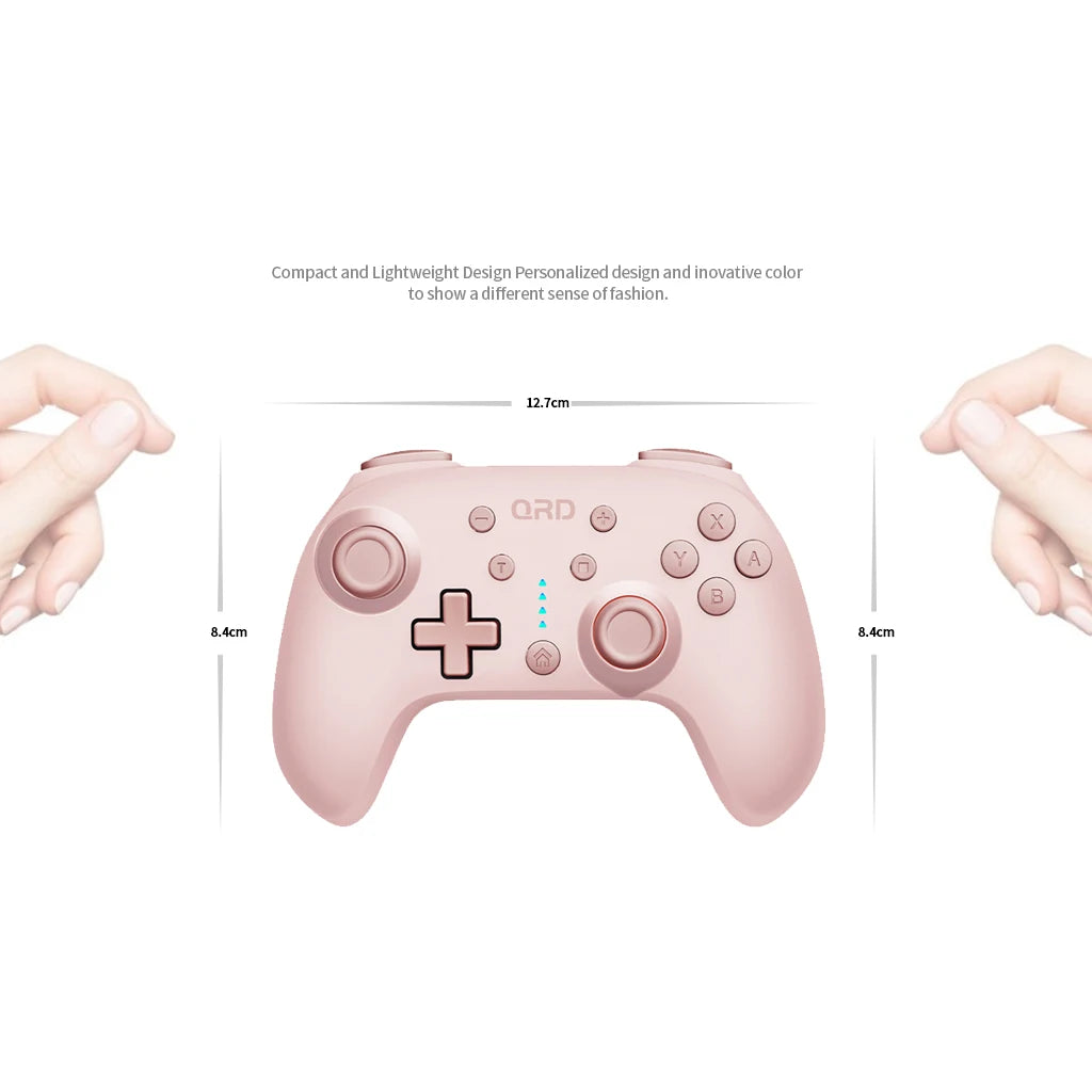 New QRD Junior E5 Wireless Gamepad for Switch 2 Switch/OLED/Lite/Android/iOS/PC Mini Bluetooth Controller Candy Color かわいい