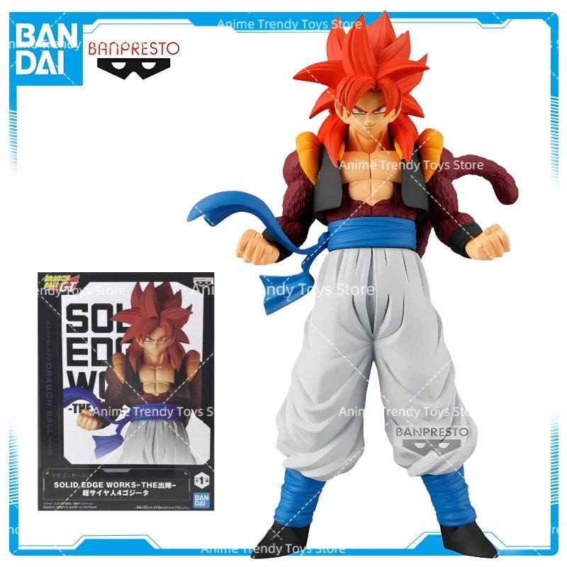 Original in stock Bandai Spirits BANPRESTO Solid Edge Works The Departure Dragon Ball GT Gogeta SSJ4 Collection WY Model Toys