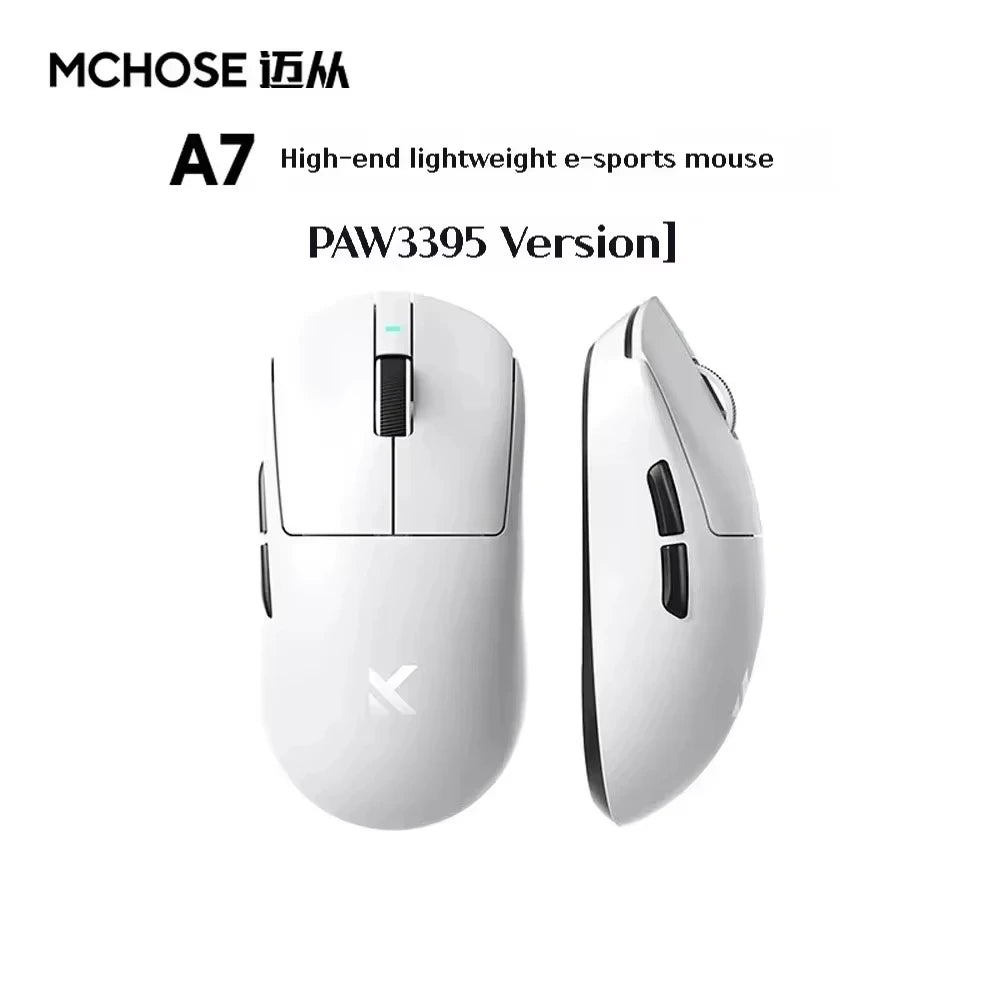 MCHOSE A7 Serie Maus PAW3950 8K Top Speed ​​Empfänger Ergonomie 2,4G Wireless Gaming E-Sport Mäuse Angepasst PC Zubehör Geschenke