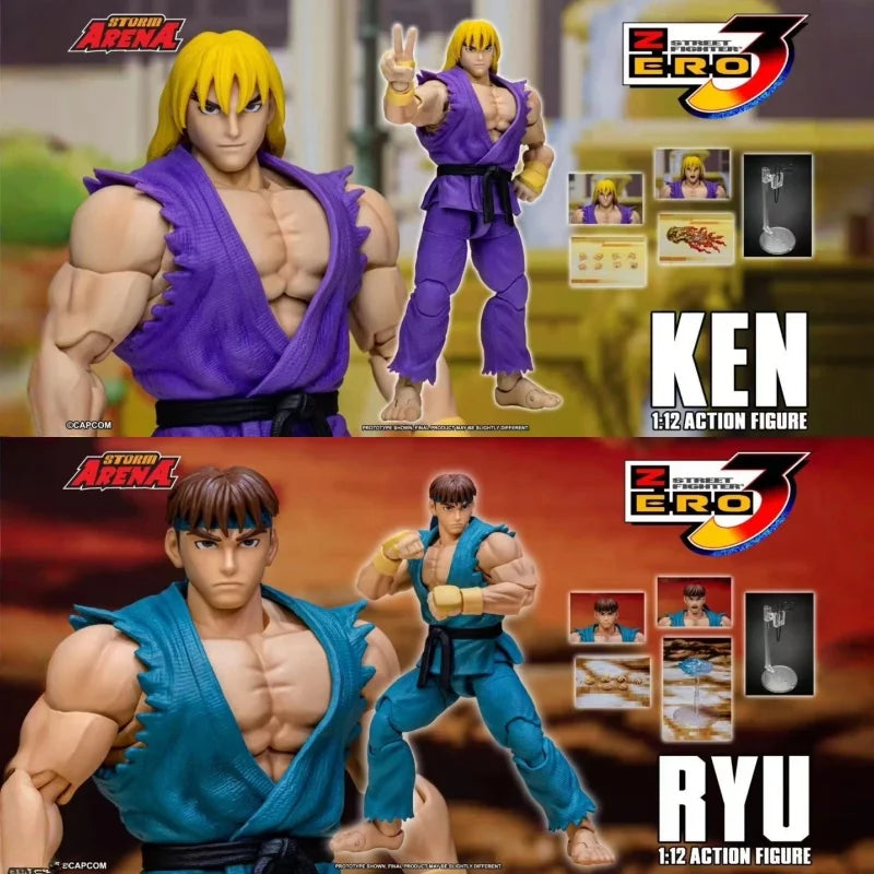 Storm Toys Street Fighter 3 Action Figure 2025 Wf Exhibition Limited Version Original Collection Ryu Ken Pvc Model New Toy Gift