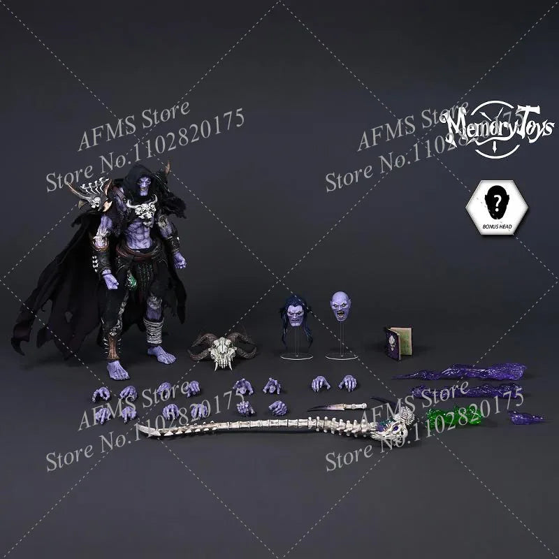Memory Toys 1/12 Scale Collectible Figure Adventurer World Undead Warlock Baron Salman Demon Devil 6inch Action Figure Model