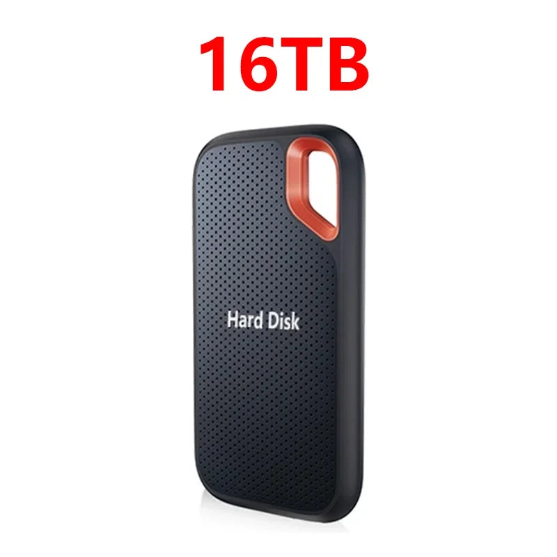 128TB Large Capacity External Hard Drive Type-C SSD 1TB/2TB High-speed Solid-state Drive Storage Device For Desktop/PC/Mac/Phone