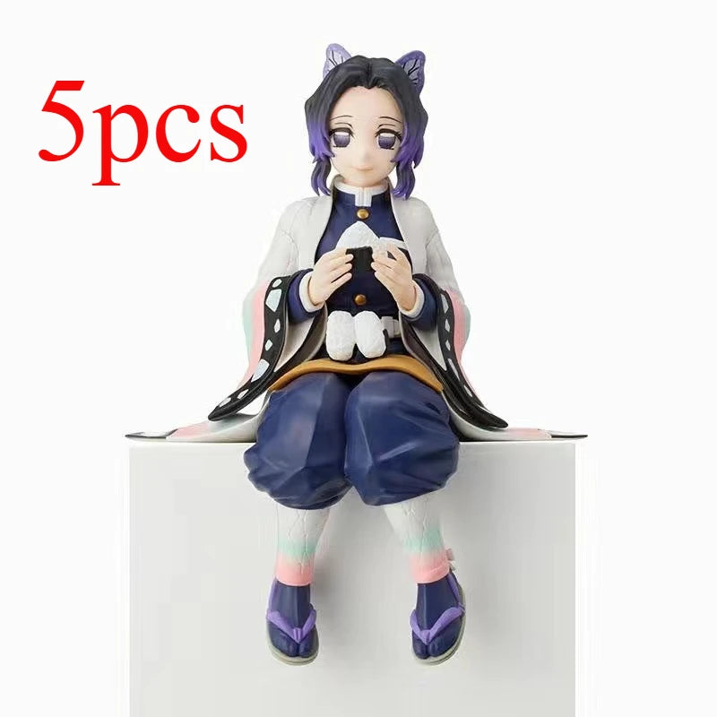 5pcs  Anime Figure Demon Slayer Kimetsu No Yaiba Anime Action Figures Tanjiro Nezuko I Models Perfect Gift for Fans Toy