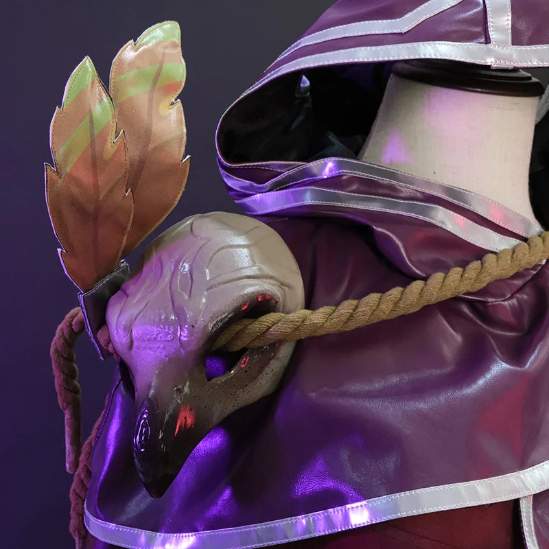 ROLECOS LOL The Rebel Xayah Cosplay Costume Game LOL Xayah New Champion Outfit Halloween Women Suit with Cloak