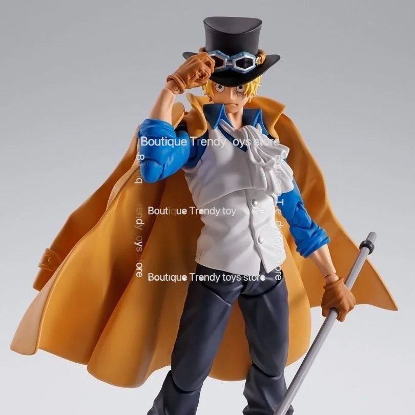 In Stock Bandai Original S H Figuarts One Piece Sabo Action Figure Model Doll Brand New Boxed Anime Characters Toys Model Garage