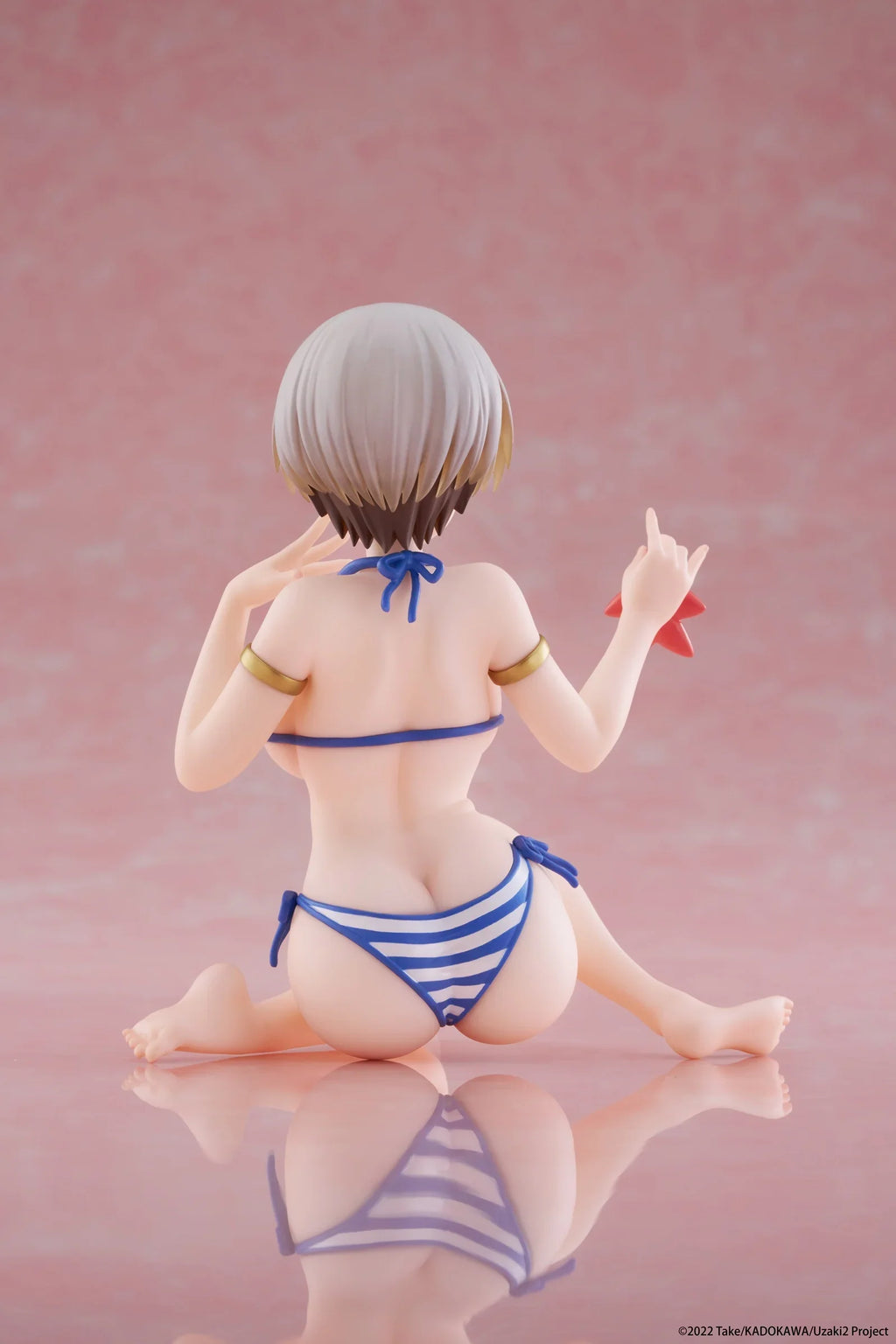 Original Genuine Model Taito Desktop Cute 10cm Uzaki-chan Wants to Hang Out Hana Uzaki Beach Swimsuit Figure Anime PVC Toys