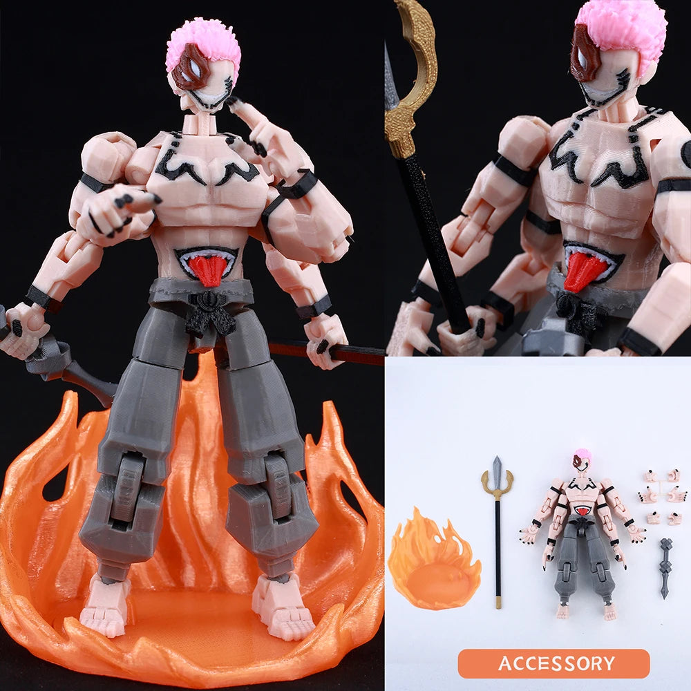 3d Printed Dummy13 Jujutsu Kaisen Ryomen Sukuna Action Figure Anime Model Toys Multi-Jointed Poseable Collectible Toy Gift