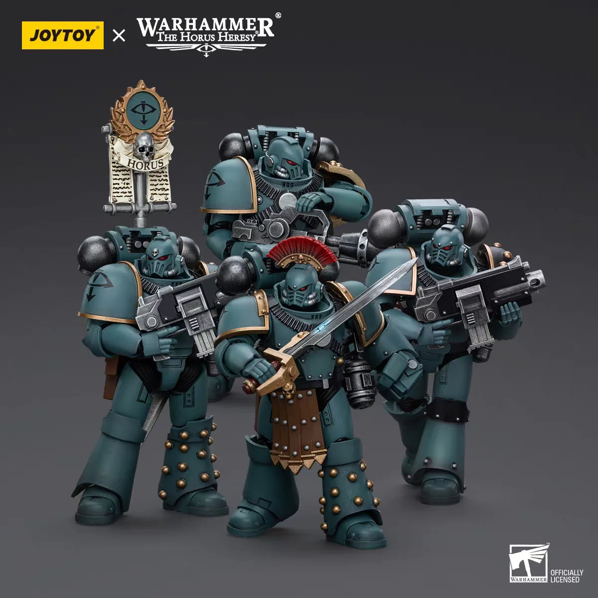 【In Stock】JOYTOY Warhammer 40K Sons of Horus MKIV Tactical Squad 1/18 Action Figure Model Toys