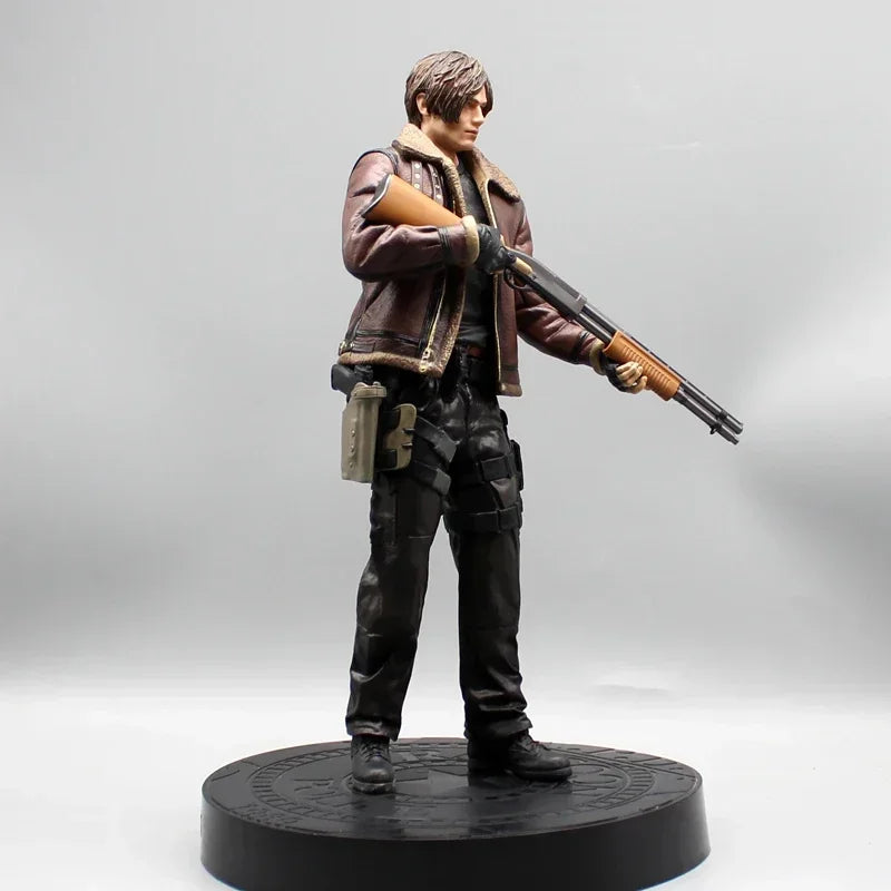 Anime Resident Evil Action Figure Leon Game Statue Decor Leon Scott Kennedy Figure Biohazard 33cm PVC Model Collectible Toys