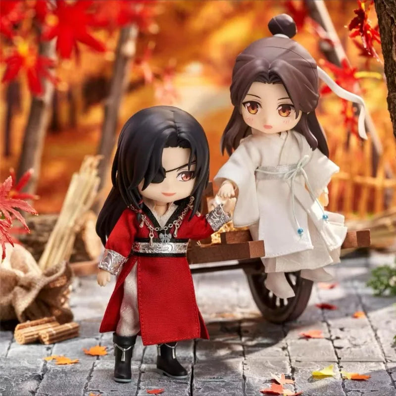 Dalam Stok Senyum Baik GSC Boneka Nendoroid Heaven Pakaian Berkat Resmi Set Xie Lian 14cm PVC Figur Anime Model Aksi Mainan