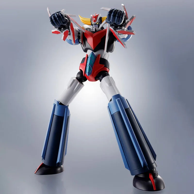 In Stock BANDAI Original THE ROBOT SPIRITS GRENDIZER SPAZER MAZINGER Z Action Figure Model Toy Gift for Kid Foam Box Packaging