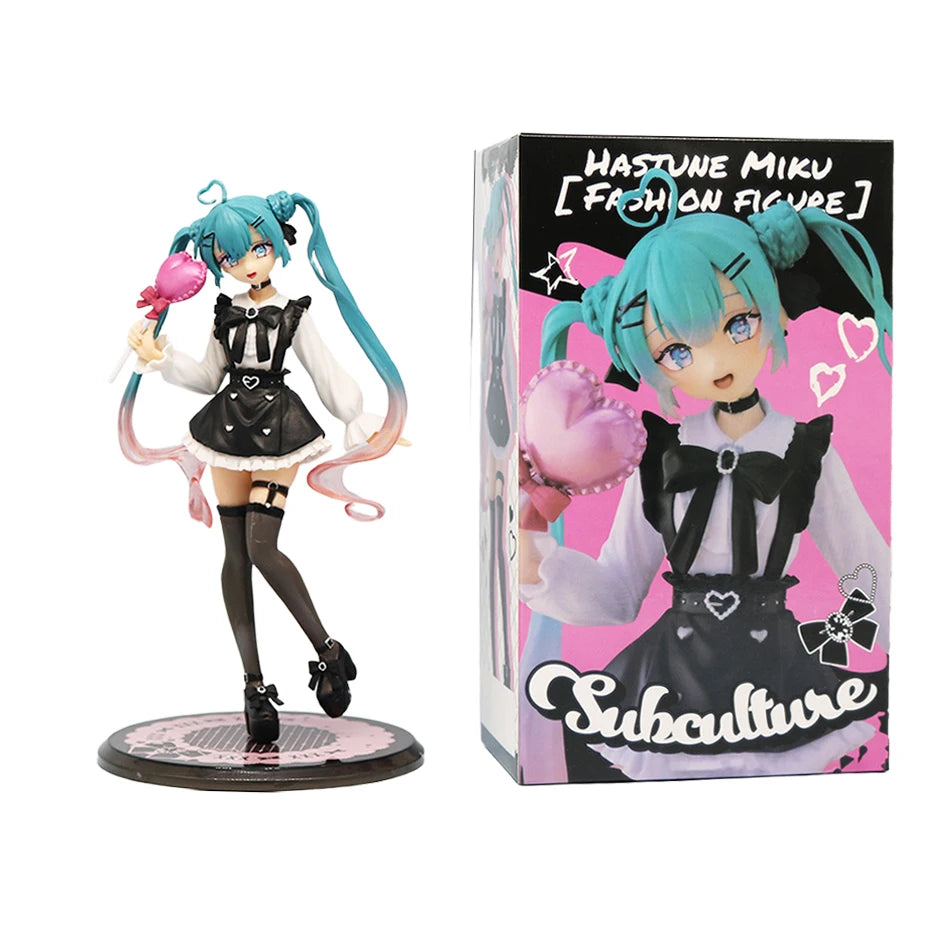 Anime Hatsune Miku Figure 12-22CM Virtual Singer Manga Statue Kawaii Model Toy for Computer Desk Cake Decoration Gift