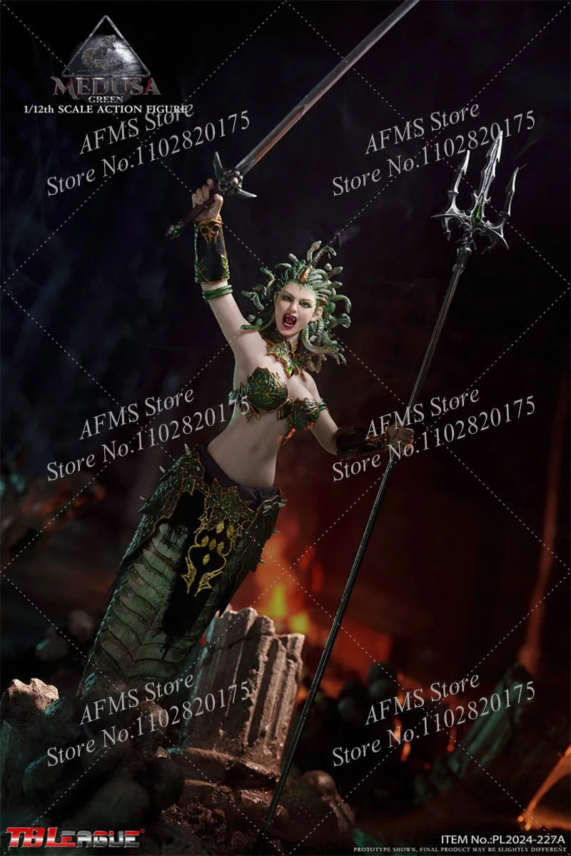 TBLeague PL2024-227 1/12 Scale Collectible Figure Medusa Greek Mythical Snake Haired Witch 6" Women Soldier Action Figure Model