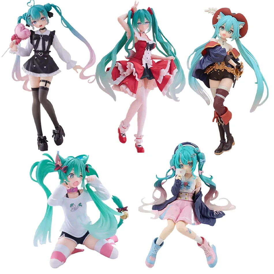 20cm Sexy Girl Hatsune Miku Anime Figure Fashion Subclture Miku Action Figure Christmas Gift PVC Collections Model Doll Toys