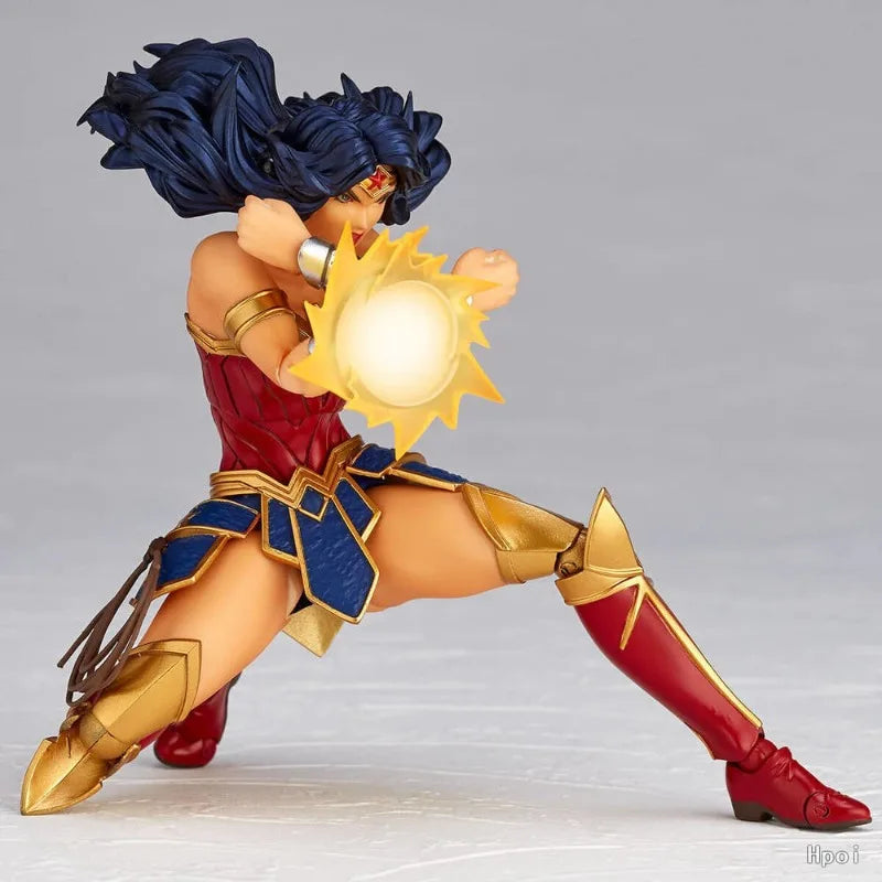 KAIYODO Original Authentic Wheel Technology, Amazing Yamaguchi Justice League, Wonder Woman Mobile Doll Model Handmade Toy Gift