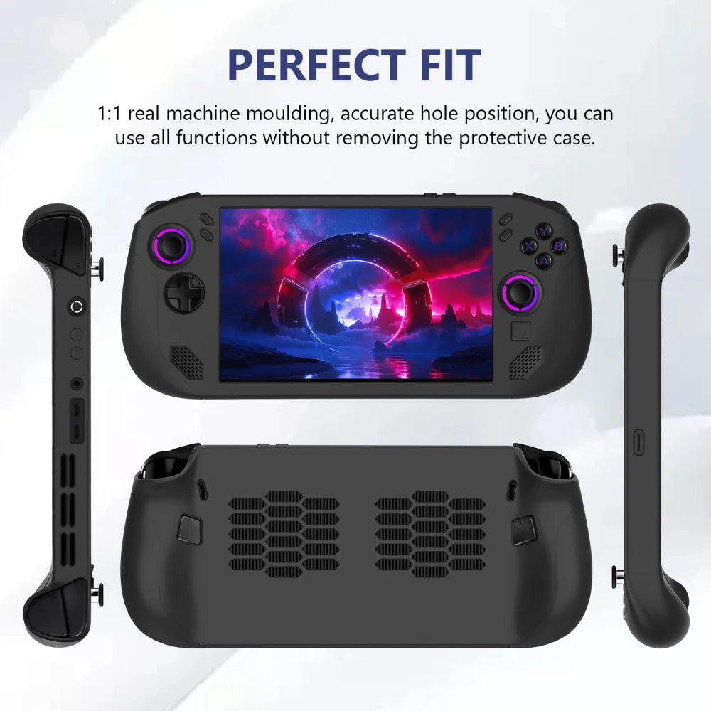 Silicone Case for Legion GO S Game Console Shockproof Anti-Drop Protective Cover Game Accessories Black White Pink