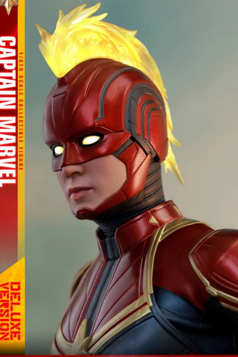 2025 Original Hot Toys Captain Marvel Action Figure The Avengers 1/6 Ht MMS522 Anime Figure Deluxe Edition Models Toy Collection