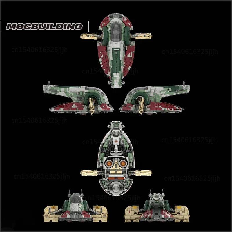 Star Movie MOC Building Blocks UCS Slave 1 Spaceship Model Starfighter DIY Assemble Technology Bricks Collection Toys Xmas Gifts