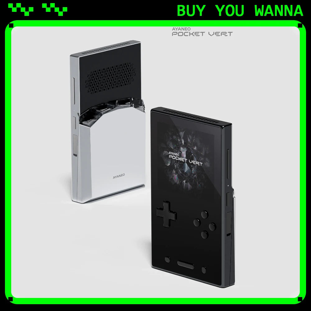 AYANEO Pocket VERT Game Console 3.5Inch 1440*1600 LTPS LCD Screen LTPS LCD 6000mAh Gyroscope WiFi BT Handheld Game Consoles Gift