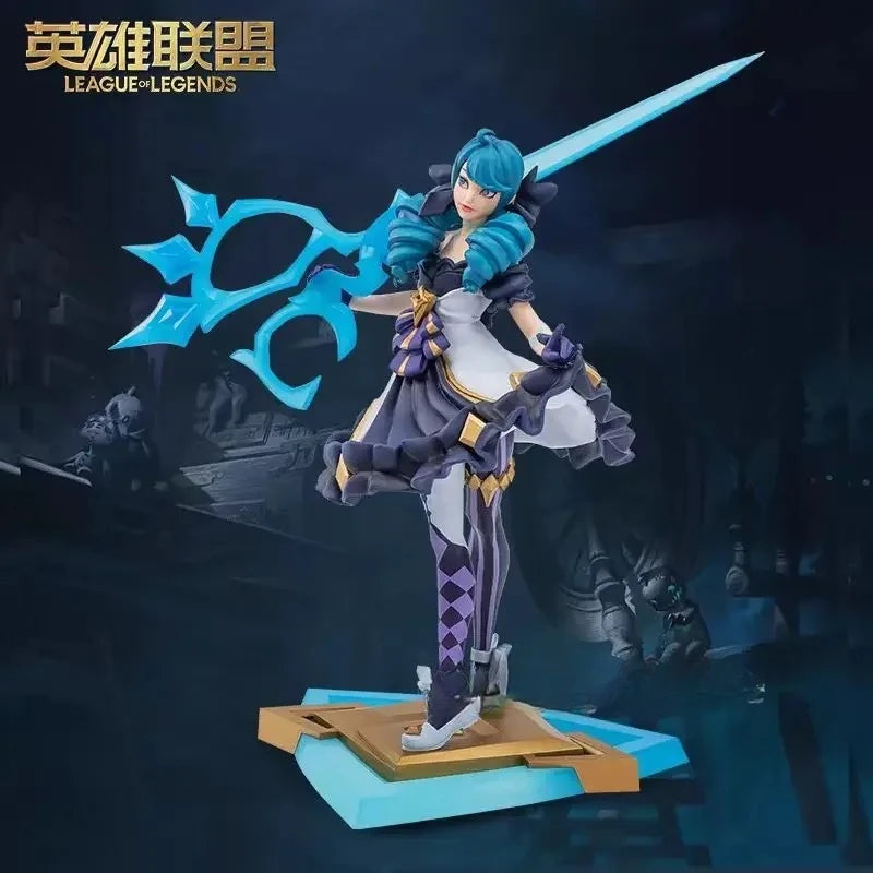 In Stock League of Legends LOL Spirit Doll Gwen Medium Sculpture Desktop Ornaments Figurines Game Peripheral Action Figure Toy