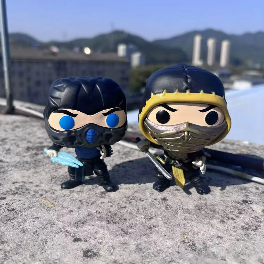Mortal Kombat Sub-Zero Scorpion Figure Cute Vinyl Collection Model Toys