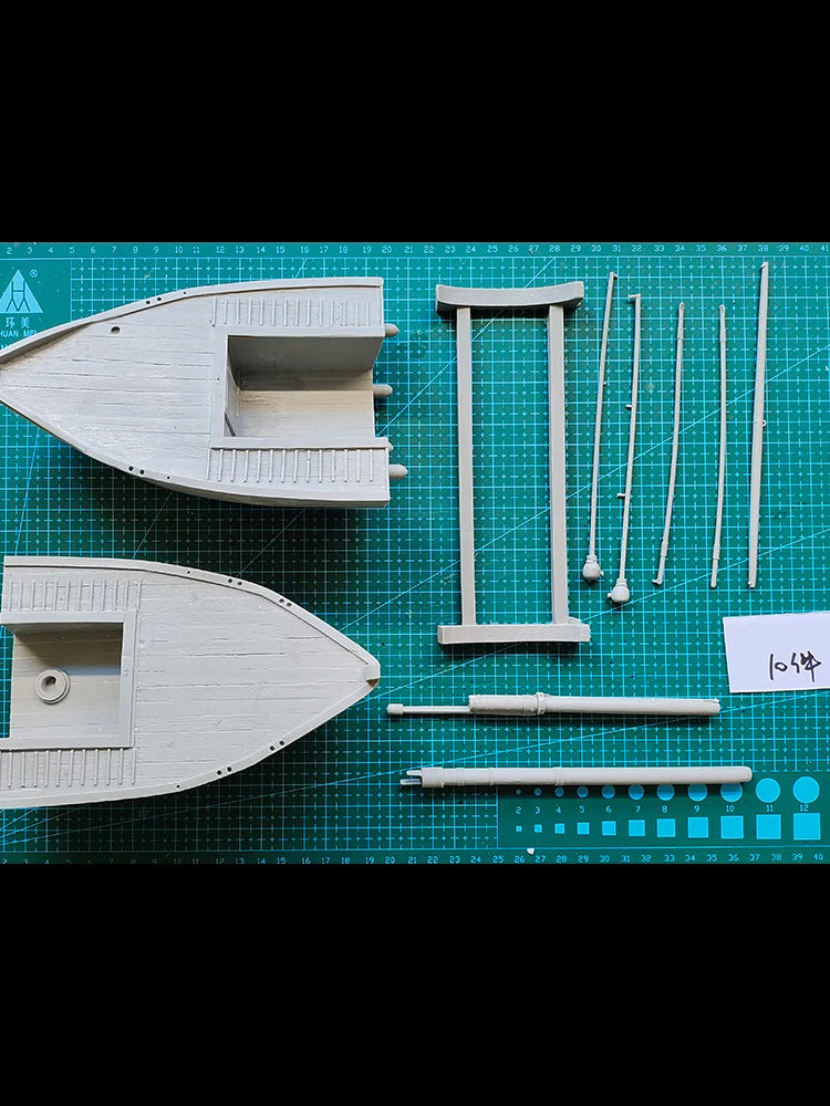 Resin soldier 1/32 54MM   ancient  century riverboat (NO FIGURE ) Model Unassambled Unpainted  Figure Building Kit