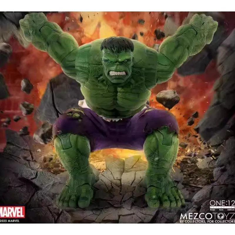 Presale 1/12 Scale Action Figures 19cm Dolls Movable Joint Invincible Hulk Model for 6inch Mezco Soldier Ornament Decor