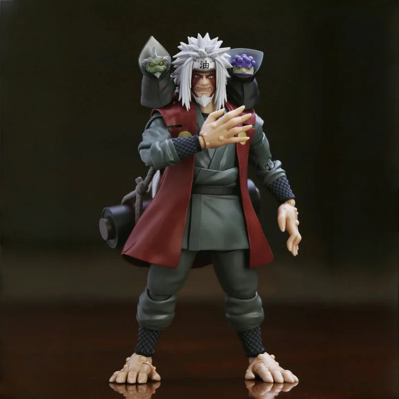 Bandai S.H.Figuarts Jiraiya Naruto Shippuden Action Figure Anime Merch Collection Decoration Goods Movable PVC Model Toys Gift