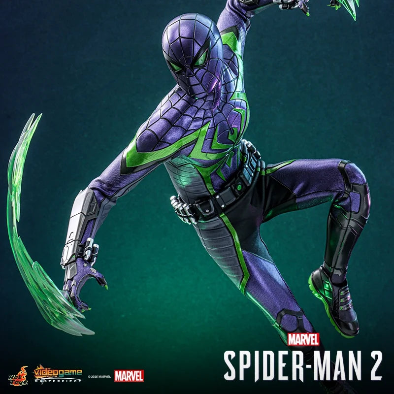 High-Quality Marvel Spider-Man 2 Miles Morales Purple Reign Dynasty Suit 1:6 Action Figure Collectible Toy For Adults