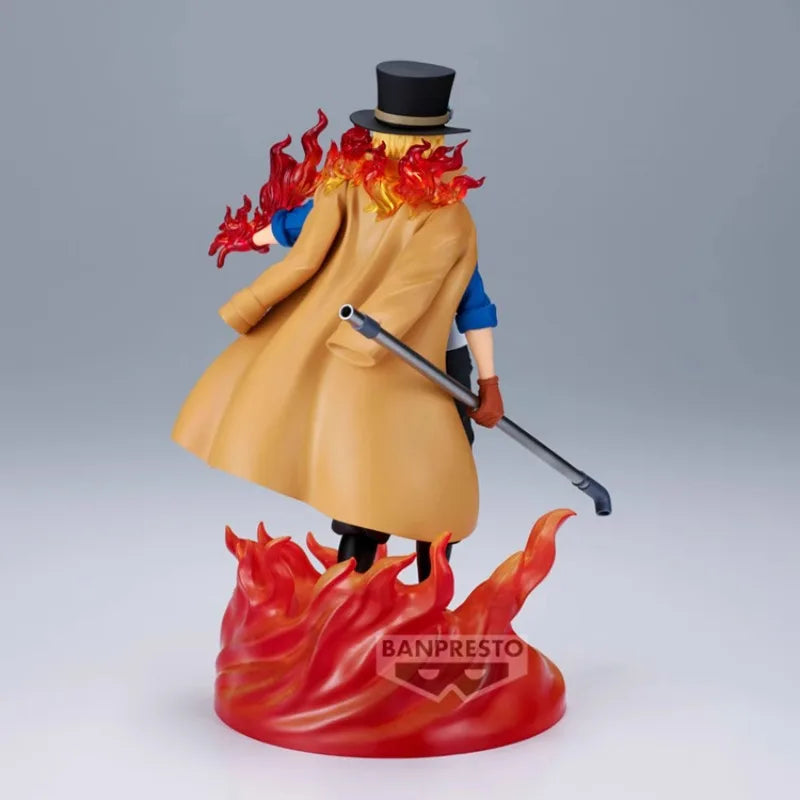 Bandai Original BANPRESTO Anime One Piece THE LOGIA SABO PVC Action Figure Model Collectible Toy Gifts