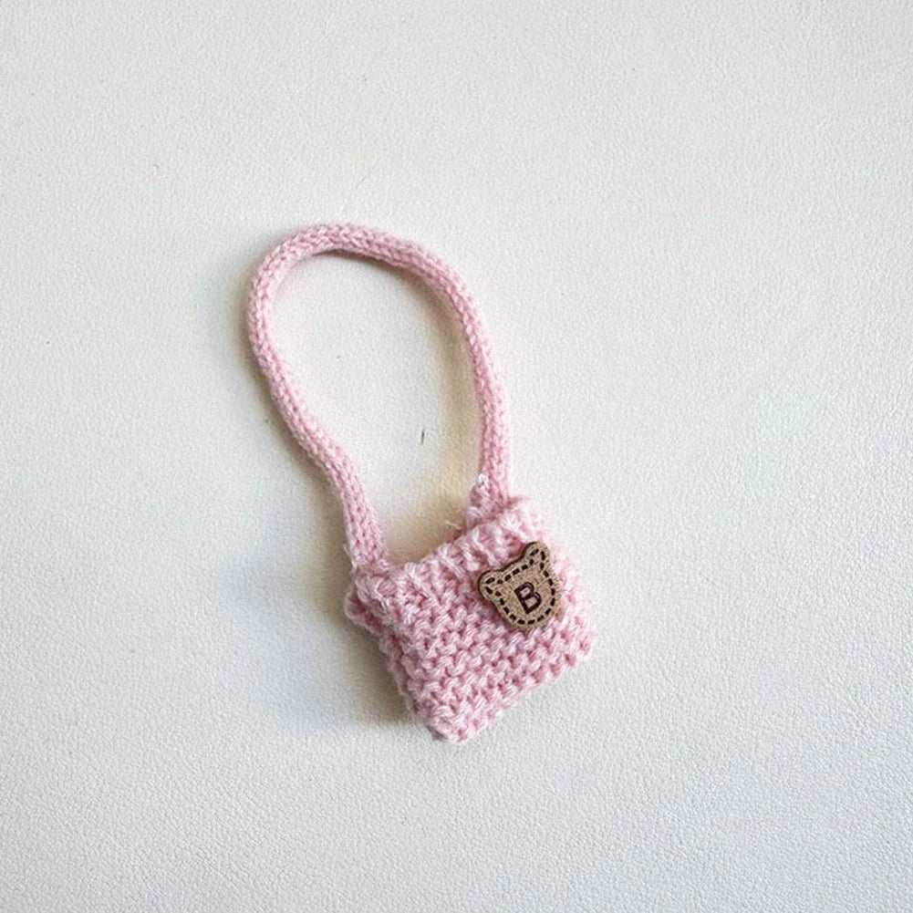 For 15-17 cm v1v2 Labubu Clothes outfit Labubu Sitting Party Bear Label Scarf Hat Bag Dolls Accessories Cute Decoration