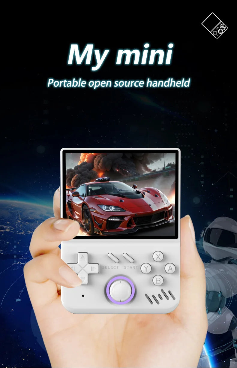 Retro Handheld 3.5-inch IPS Screen Video128GB Game Console Linux System