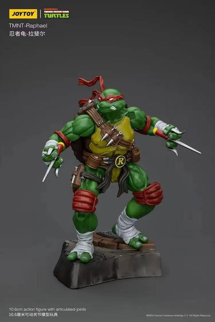 JOY TOY TMNT Raphael Action Figures Original Doll Decoration Gift Collection Garage Model Kits