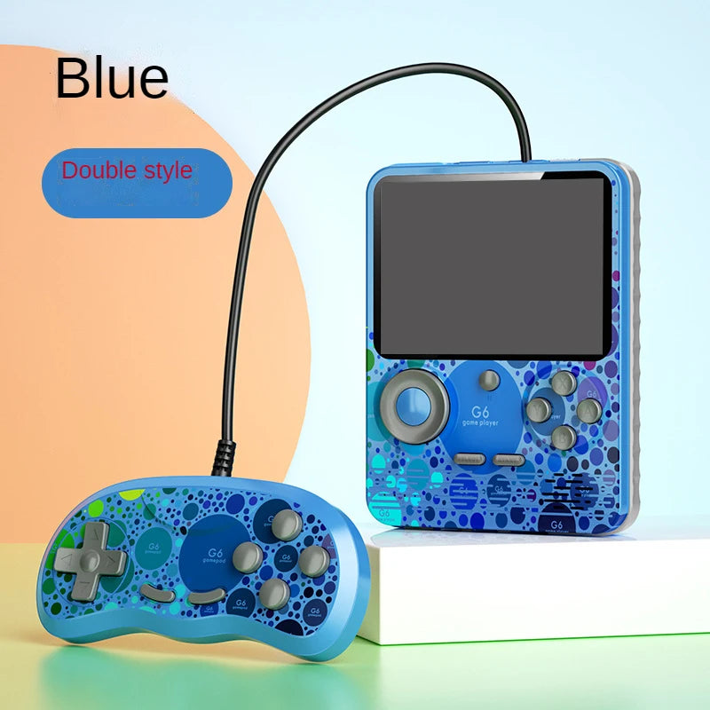 2025 G6 Game Console 3.5 Inch Screen Handheld Portable Support 2 Players Video Gaming Machine for Kids